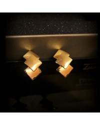 Golden Stud Earrings